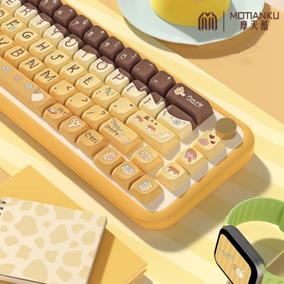 Pudding Always 104+34 / 54 MDA Profile Keycap Set Cherry MX PBT Dye-subbed for Mechanical Gaming Keyboard